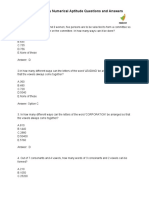 RMS Bengaluru Numerical Aptitude Questions and Answers