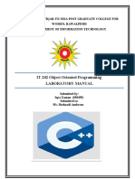 Oop Lab Manual