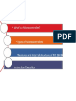 Agenda: - What's A Microcontroller?