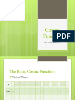 Cosine Function: Miss Connell Mar30, 2011