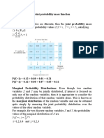 Joint Probability Mass Function