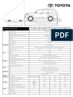 Prado: Mechanical Specifications