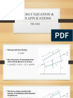 Energy Equation & Its Applications