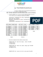 Workshop - Week 8 Mysql Practical Exercise