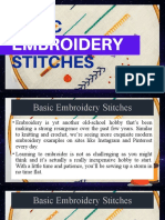 Basic Embroidery Stitches