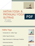 Hatha Yoga and Patanajali Yoga Sutras