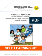 Chemical Reactions: For Advanced Chemistry Special Science High School in Grade 10 Quarter 3/ Week1