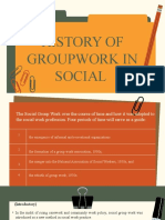 History of Groupwork in Social