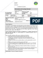 SECTION I: Course Information and Learning Outcomes: Substantial Emphasis