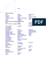 SQL Function Types