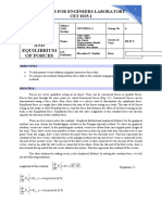 Experiment 1 Addition of Vectors - LABORATORY REPORT SHEET