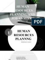 Human Resources and Job Analysis