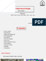 Architectural Design: Site Analysis