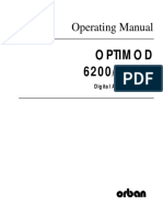 Operating Manual: Optimod 6200/6200S