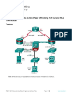 10.2.1.9 Lab - Configure A Site-To-Site IPsec VPN Using ISR CLI and ASA 5505 ASDM