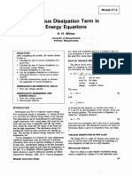 Viscous Diss Tern in Energy Equations