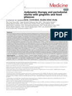 Efficacy of Photodynamic Therapy and Periodontal T