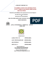 Design and Fabrication Power Generation Using Speed Breaker