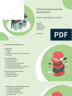 Software Requirements Specification: Canteen Management System