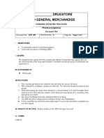 Standard Operating Procedures - Pharmacy