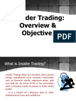 Insider Trading: Overview & Objective