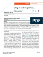 Dissipative Couplings in Cavity Magnonics: Journal of Applied Physics