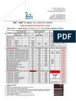 Price List Effective From: Marked F.R.L.S Rigid PVC Conduits