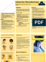 Discharge Instructions For Thyroidectomy: Medications Your Incision