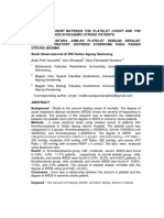 The Relationship Between The Platelet Count and The Degree of Ards in Ischemic Stroke Patients