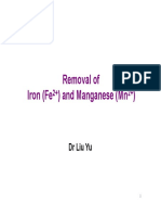 Removal of Removal of Iron (Fe) and Manganese (MN) : DR Liu Yu