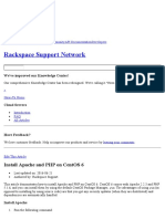 Rackspace Support Network: Install Apache and PHP On Centos 6