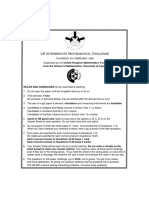 UKMT - IMC - Intermediate Mathematical Challenge 1999 - Questions