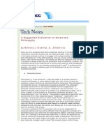 A Suggested Evaluation of Corporate Philosophy: by Anthony J. O'Lenick, JR., Siltech Inc