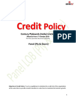 Credit Policy - Panel and Doors