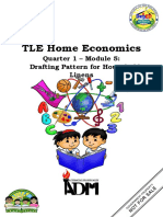 TLE Home Economics: Quarter 1 - Module 5: Drafting Pattern For Household Linens