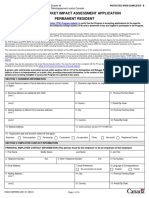 Labour Market Impact Assessment Application Permanent Resident