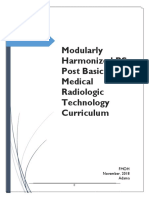 Modularly Harmonized BSC Post Basic Medical Radiologic Technology Curriculum