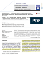 Immobilization of Rhodococcus Rhodochrous BX2 (An Acetonitriledegrading