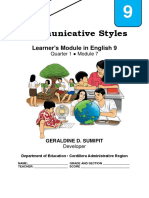 Eng9 Q1mod7 Communicative Styles Geraldine Sumipit Bgo For Uploading