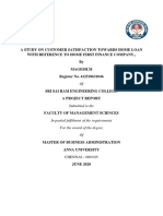 Magesh.m - A Study On Customer Satisfaction Towards Home Loan With Reference To Home First Finance Company