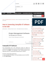 How To Connecting Caterpillar ET Software To The ECM - Blog - Teknisi