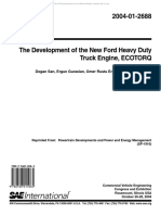 The Development of The New Ford Heavy Duty Truck Engine, ECOTORQ