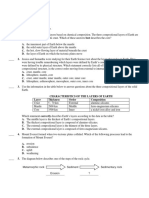 Grade 7 Earth/Space Pretest: Select The Best Answer To Each Question