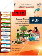 General Chemistry 2: Electrochemical Cell: Galvanic Cell