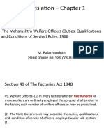 The Mah Welfare Officers (D, Q and CoS) Rules, 1966