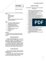 Statics of Rigid Bodies: Course Outcomes