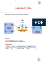 Configuring Ipv6 Acls: Lab Topology