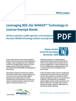 Leveraging 802.16E Wimax™ Technology in License-Exempt Bands