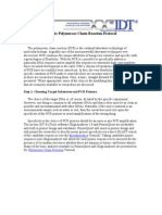 A Basic Polymerase Chain Reaction Protocol: Bioinformatics