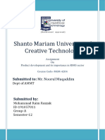 Shanto Mariam University of Creative Technology: Submitted To: Mr. Noorul Muqaddim